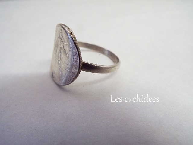 france antique sv coin ring