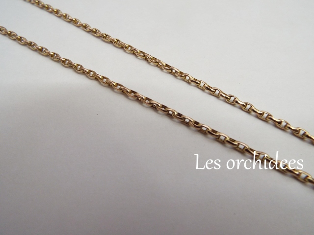 antque gold 9k chaine necklace