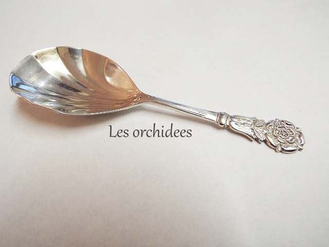 uk vintage sterling silver tea caddy spoon tudor rose