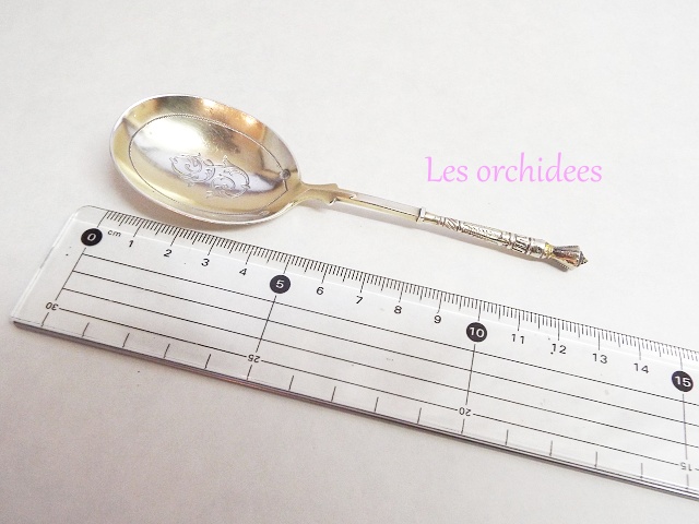 フランスアンティーク純銀デザートサーヴィング4本セット