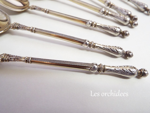 france antique silver tea spoon