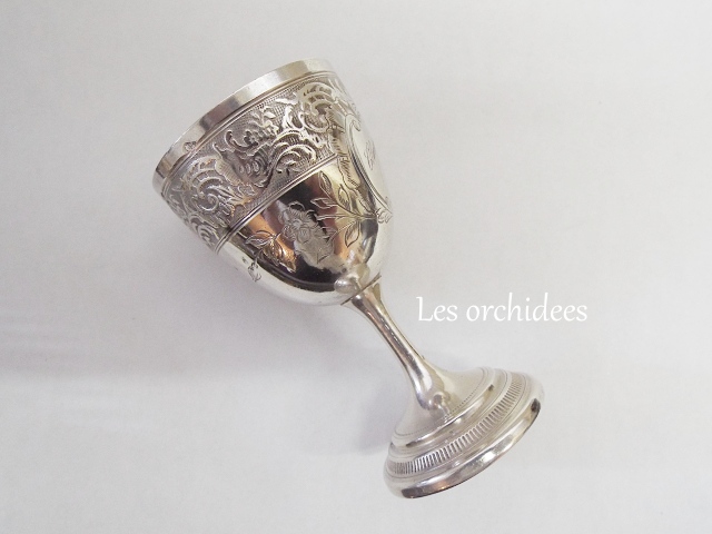 フランス アンティーク 純銀 ゴブレット ・ エッグカップ comperat