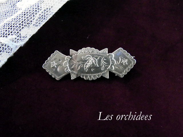 victorian silver brooch